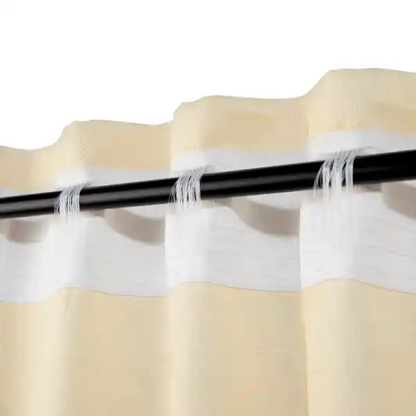 Set Cortina Texturada Con Presillas 140 x 240 cm Casaideas