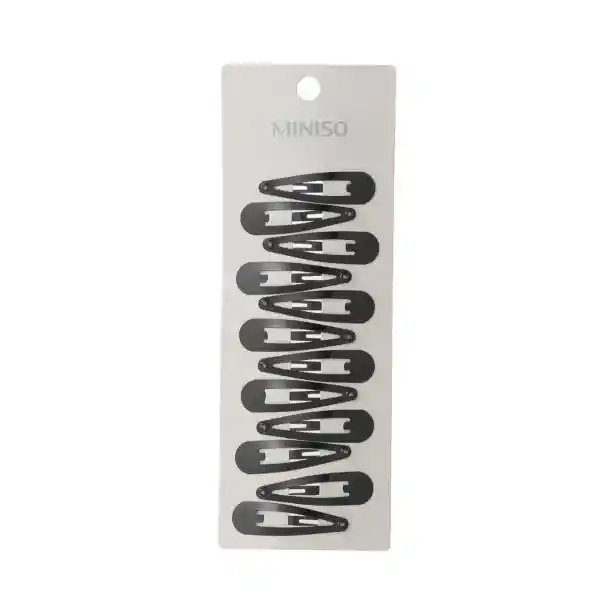 Set Broche Para Cabello Negro Miniso