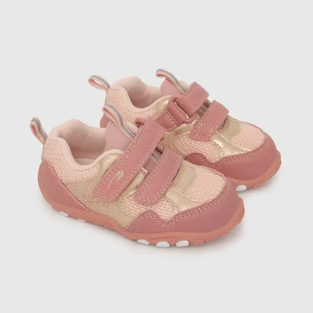 Zapatillas Outdoor Print Lateral Rosado Talla 21