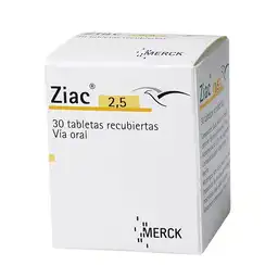 Ziac Comprimidos Recubiertos (2.5 mg)