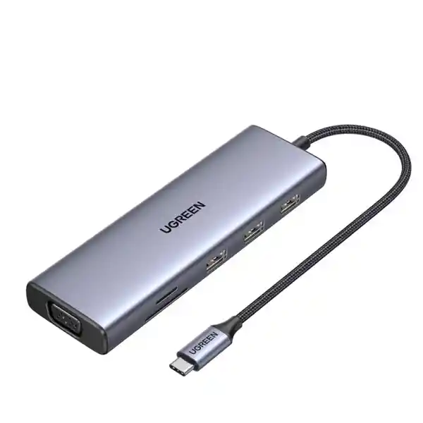 Ugreen Multipuerto Usb-C 1 Hdmi 4K60Hz + 1 Vga 1080P CM498