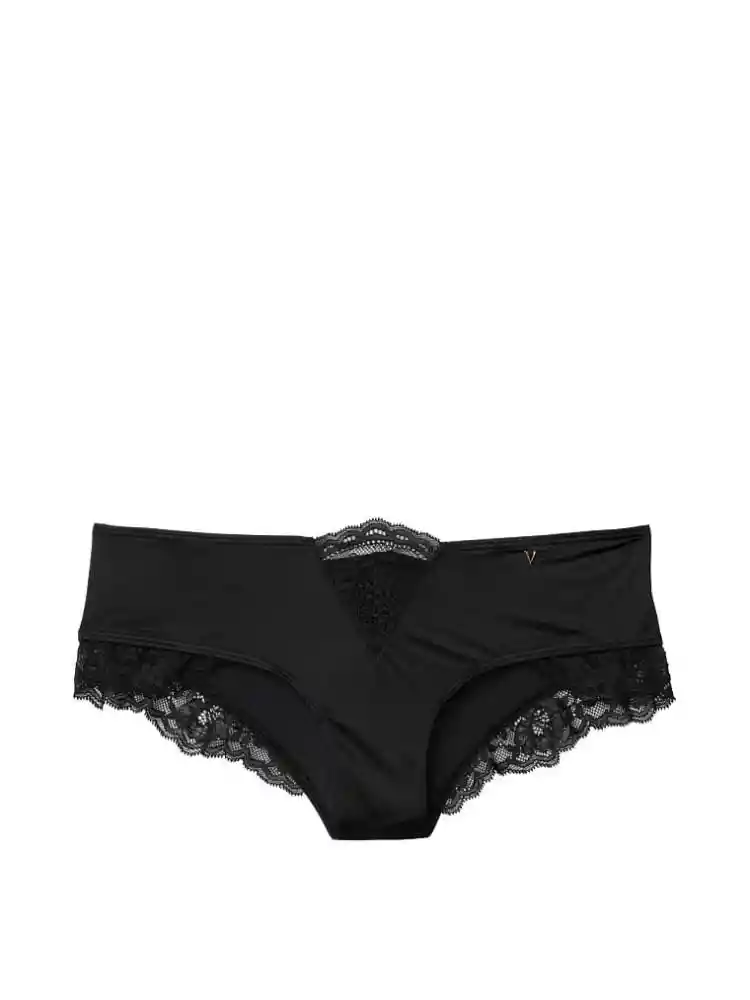 Victoria's Secret Panty Cheeky Con Detalle Negro Talla XS