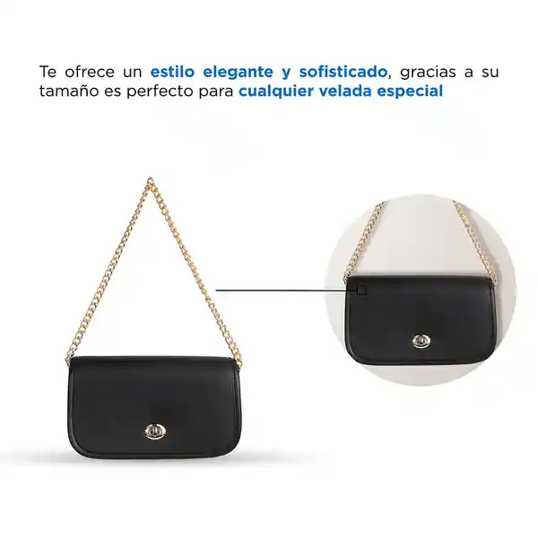 Billetera de Hombro Rectangular Con Twist Lock Miniso