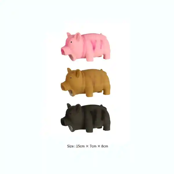 Juguete de Látex de Cerditos Para Mascotas Miniso