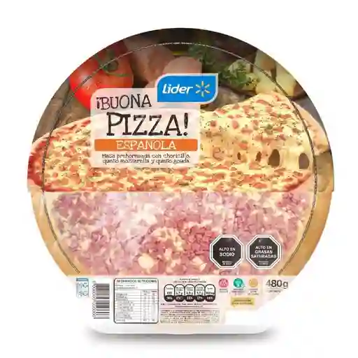  Pizza Espanola Congelada Líder 