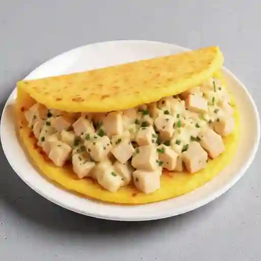 Arepa rellena con atún
