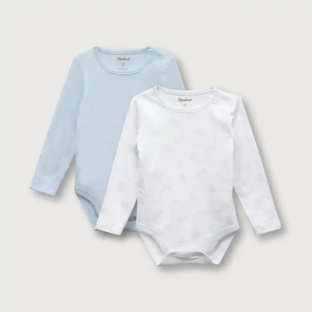 Body Oso Polar De Bebé Niño Blanco/azul Talla 3m