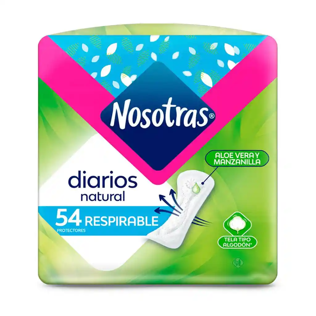 Nosotras Protector Diario Corto Ultra Invisible Ultra Flexible