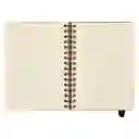 Libreta Forrada Con PU 120 Hojas Con Líneas Café Casaideas