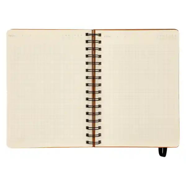 Libreta Forrada Con PU 120 Hojas Con Líneas Café Casaideas