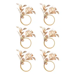 Set Anillo Servilleta Con Ramas Navidad 9 x 10 x 54 cm Casaideas