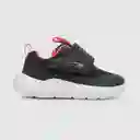 Zapatillas Deportiva de Niña Negro/Rosado Talla 21 Colloky