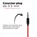 Miniso Audífonos de Cable Clásico Rojo