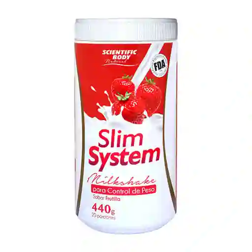 Scientific Suplemetno Dietario Body Slim System Milkshake Frutilla