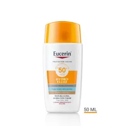 Eucerin Protector Solar Sun Face Hydro Fluid Tono Medio Spf 50+