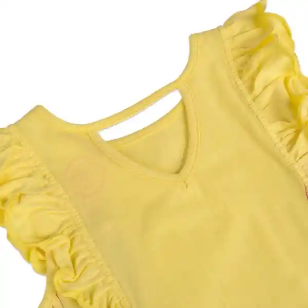 Polera Niña Amarillo Talla 8 A Pillín