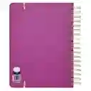 Cuaderno 1/2 Oficio Tapa Morado 18 x 3.5 x 24 cm Casaideas