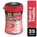 Trident Chicle Sin Azúcar Botella Sabor Frutilla