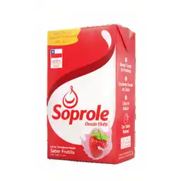 Soprole Leche Semidescremada Sabor a Frutilla