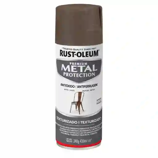 Rust-Oleum Pintura en Aerosol Metal Protection Texturado Marrón