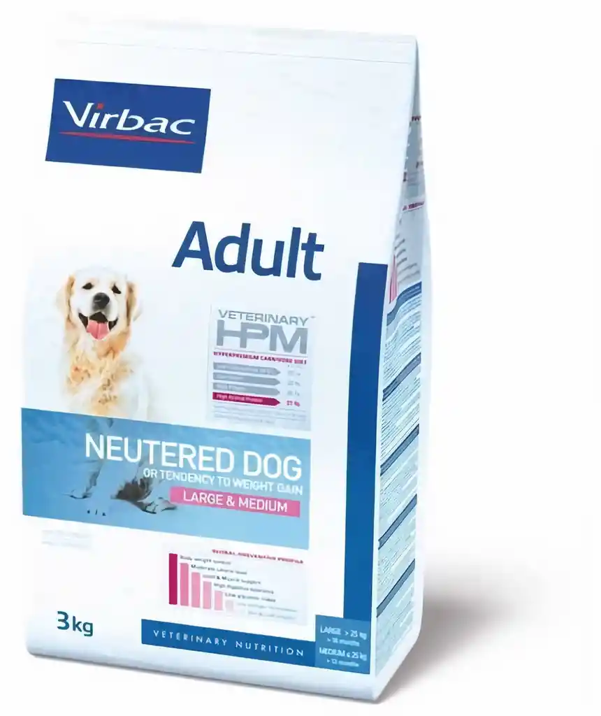 Virbac Hpm Alimento Para Perro Adult Neutered Large & Medium
