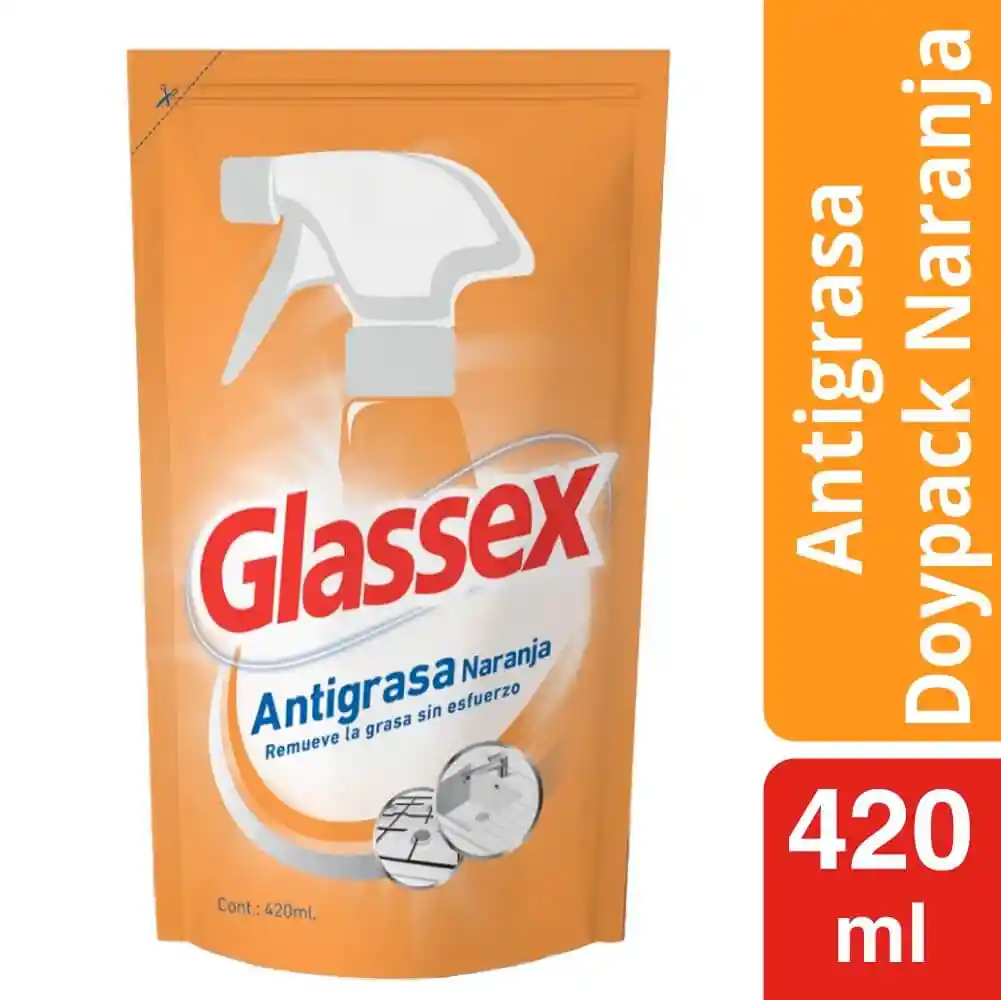 Glassex Antigrasa de Naranja repuesto
