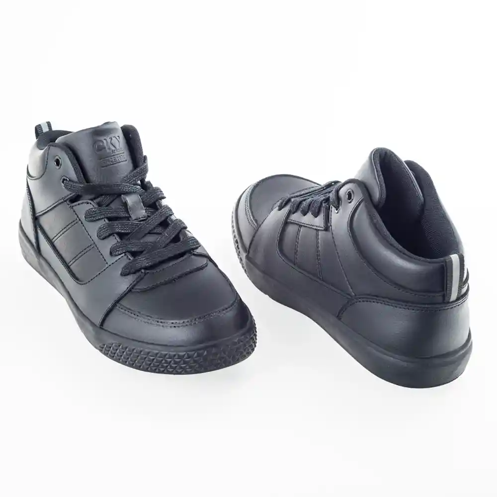 Botines Escolar De Senior Niño Negro Talla 40
