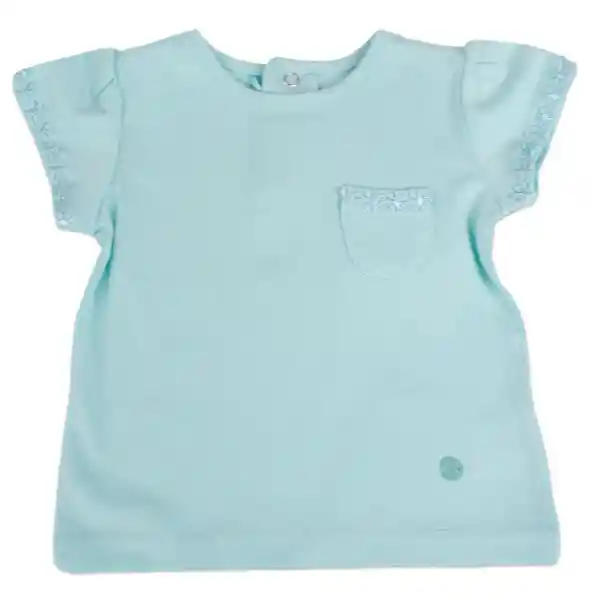 Polera Bebé Niña Menta Talla 12 M Pillín