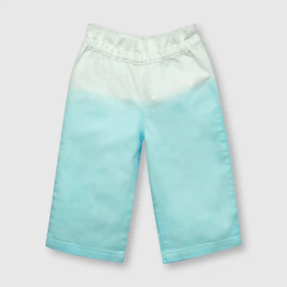 Jean Ancho De Bebé Niña Azul Talla 9/12m