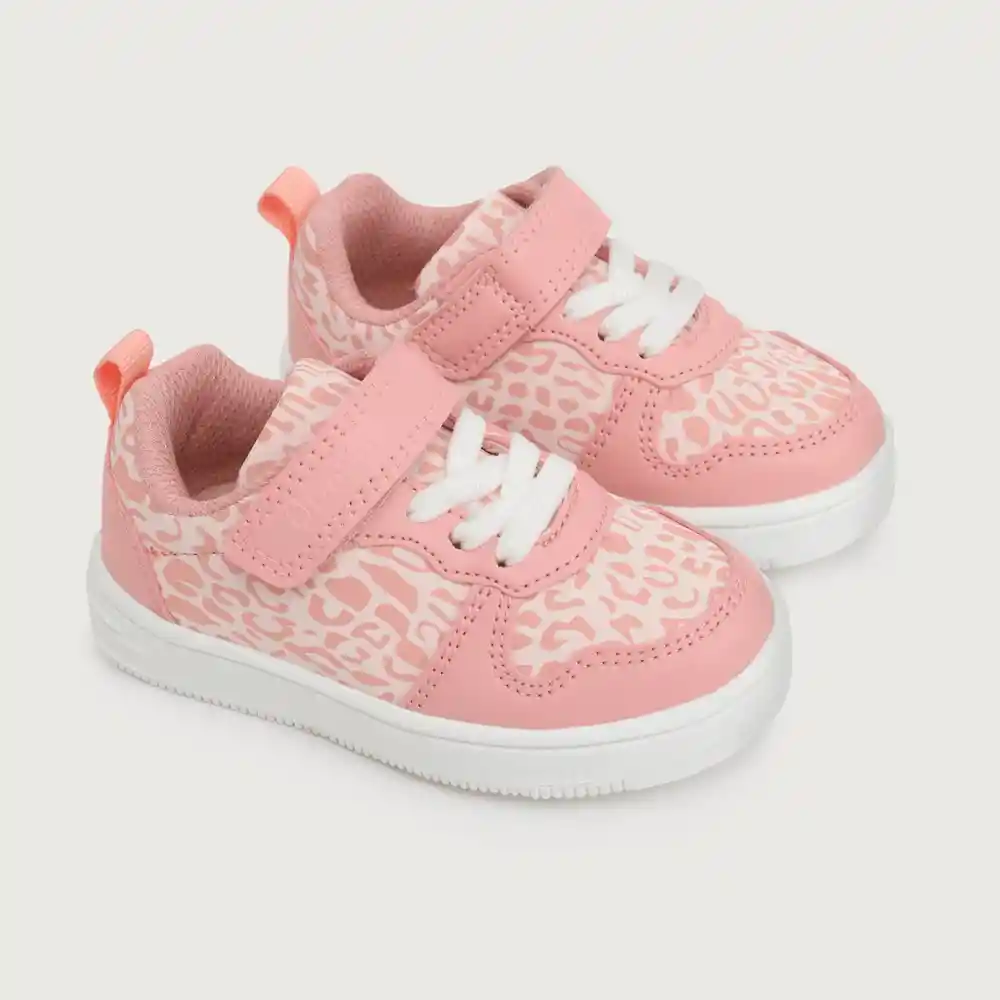 Zapatillas Urbana Niña Animal Rosado Talla 24
