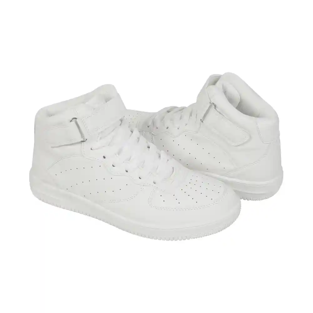 Zapatillas Urbana Escolar Unisex Senior Blanca Talla 36