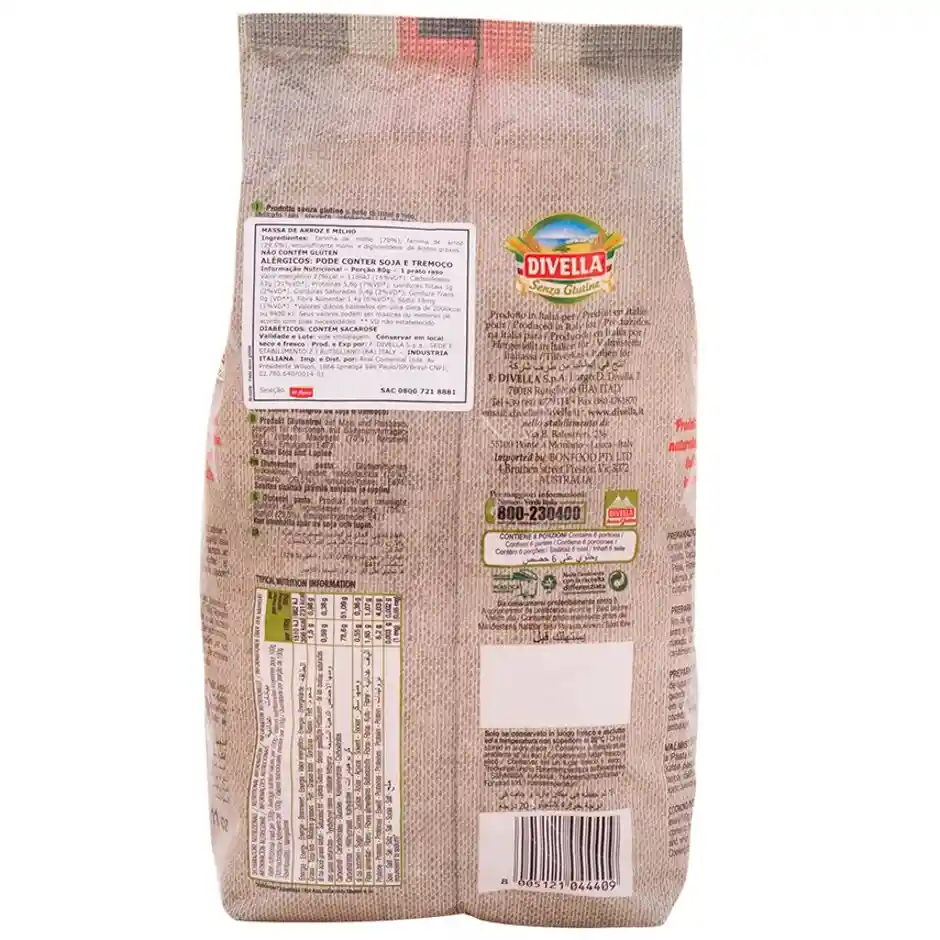 Divella Pasta Penne Rigati Sin Gluten