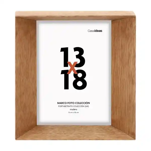 Marco de Fotos de Madera Biselado 13 x 18 Casaideas