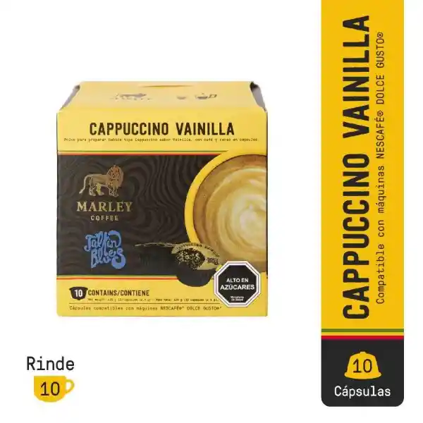 Marley Coffe Cápsulas Cappuccino Vainilla