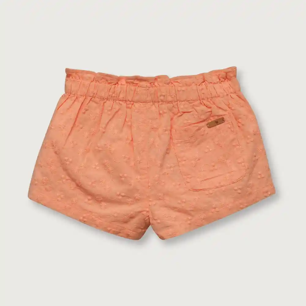 Short Cintura Elástica Damasco Niña Talla 3m
