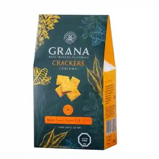 Grana Galleta Cracker Keto Harina Almendra y Cúrcuma