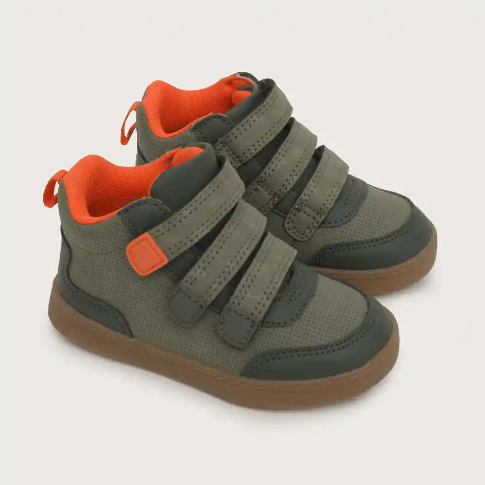 Zapatillas Urbana Velcro Brilla Oscuridad Niño Verde 23 Opaline