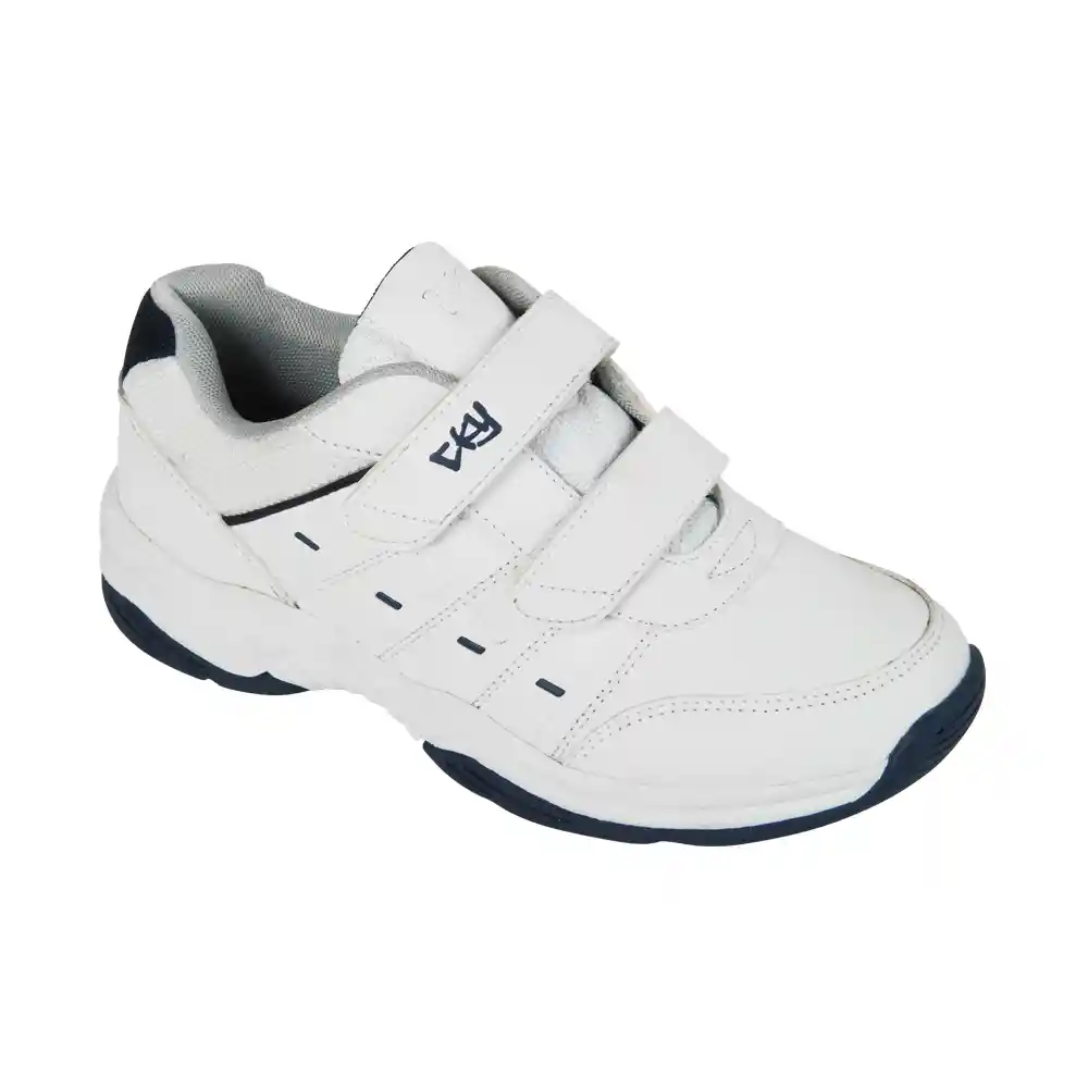Zapatillas Escolares Junior 2 De Niño Blanca Talla 33