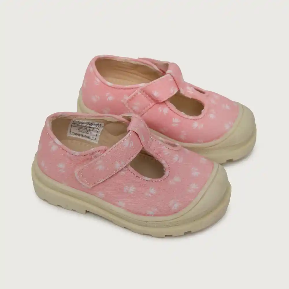 Zapatos Reina Urbana Textil De Niña Rosada Talla 26