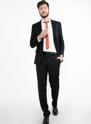 Kenneth Stevens Traje Ambo Básico Negro Talla 50