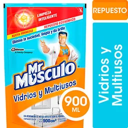 Mr Musculo Limpiador Liquido De Vidrios Y Multiuso Recarga Muscu