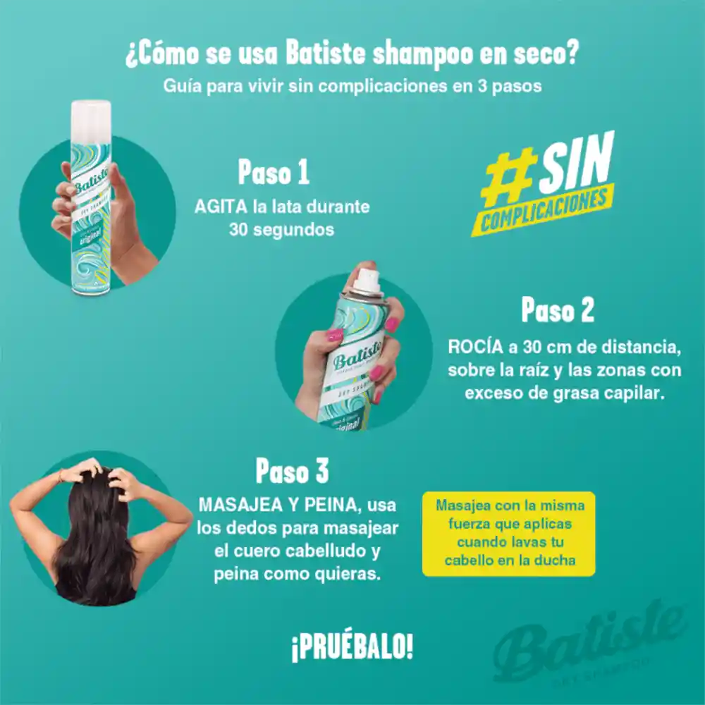 Batiste Shampoo Seco Original en Spray