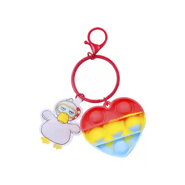 Llavero Adorno Colgante Diving Duck Push Popo Bubble B Miniso