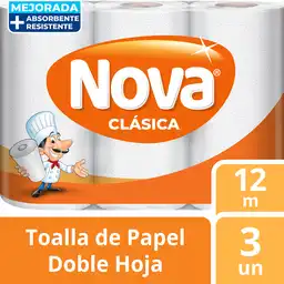 Toalla Papel Nova Clasica 3un.