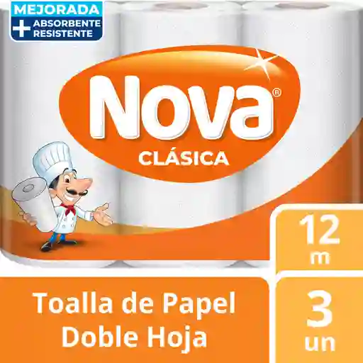 Toalla Papel Nova Clasica 3un.