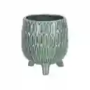 Maceta de Cerámica Con Diseño y Patas 16 cm Casaideas