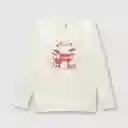 Polera de Niño Estampada Off White Talla 8A Colloky