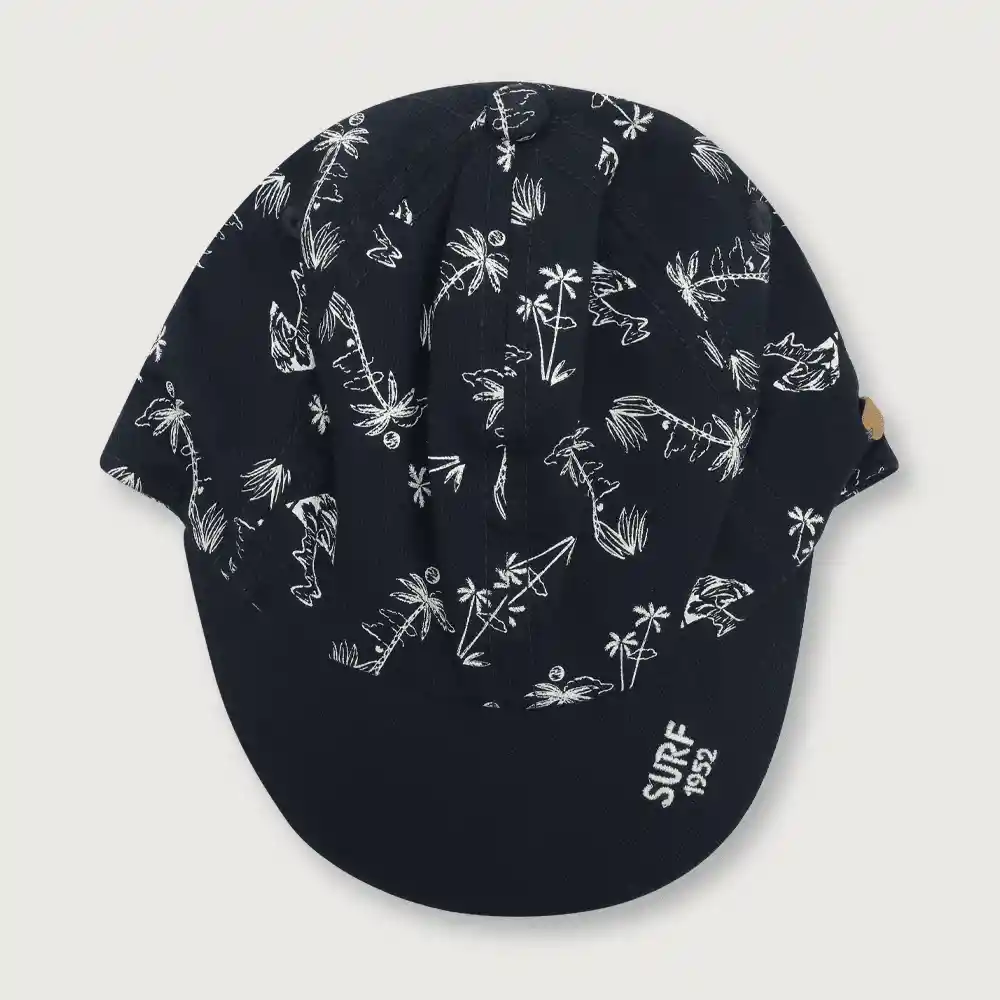 Gorro Jockey Palmeras Niño Navy Talla L