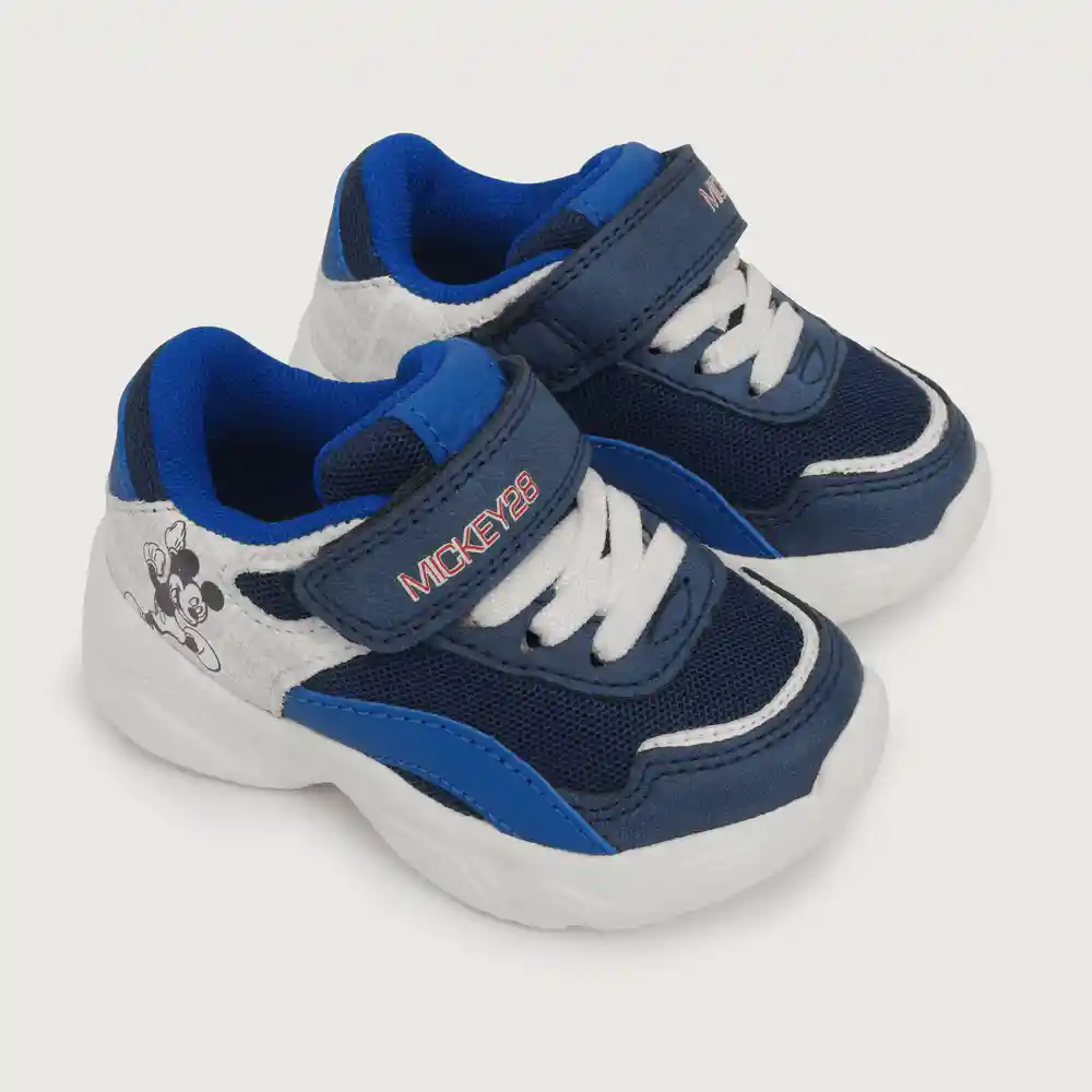 Zapatillas Chunky Disney Mickey De Niño Azul Talla 26