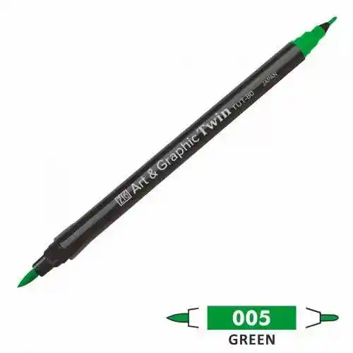 Marcador Zig Artgraphic Twin Tip -gre